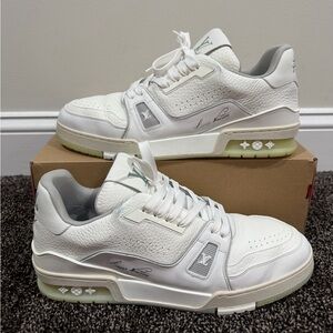 Louis Vuitton x Virgil All White #54 Low Top Trainer Sneaker